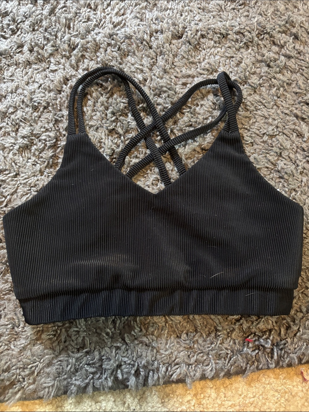 Ribbed Criss crop Top
